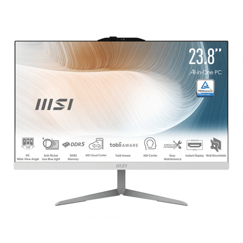 MSI Modern AM242 1M-1236 Intel Core 5 120U 60.5 cm (23.8") 1920 x 1080 pixels All-in-One PC 8 GB DDR5-SDRAM 512 GB SSD Windows