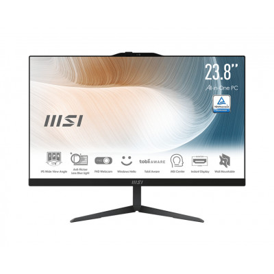 MSI Modern AM242 12M-638IT Intel® Core™ i5 i5-1235U 60.5 cm (23.8") 1920 x 1080 pixels All-in-One PC 8 GB DDR4-SDRAM 512 GB SSD