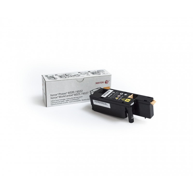 Xerox Genuine Phaser® 6020​ ​6022, WorkCentre® 6025​ ​6027 Yellow Standard capacity Toner Cartridge (1000 Pages) - 106R02758