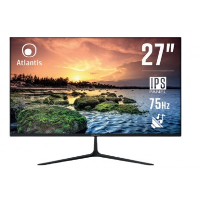 MONITOR ATLANTIS LED 27" Wide A05-HE27I-VHDM IPS 1920x1080 5ms 250cd/m² 1.000:1 VESA MM VGA HDMI DP Black