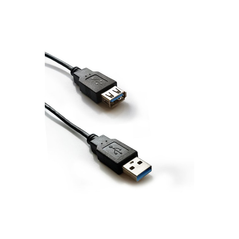2m USB 3.0 Extension Cable, Type A, Black