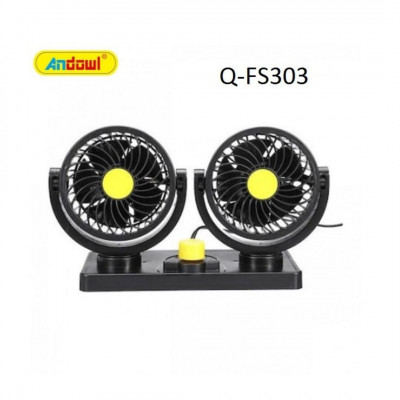 Andowl Car Dual Fan DC24V