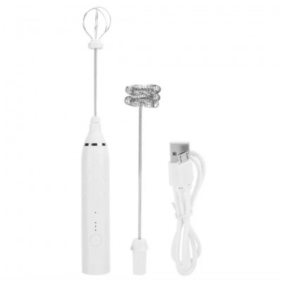 Andowl Mini Mixer Stirrer Q-Jb31 Double Head Whisk For Coffee Milk Eggs Usb Cable