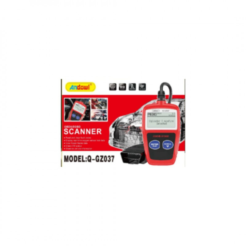 Andowl OBD-II Digital Car Diagnostic Red