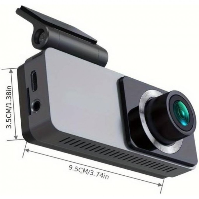 Andowl Portable 4K Dash Cam Rear View Camera