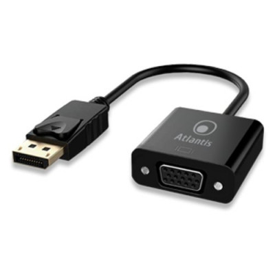 Atlantis Adapter Cable Display Port DP to VGA 20cm Black