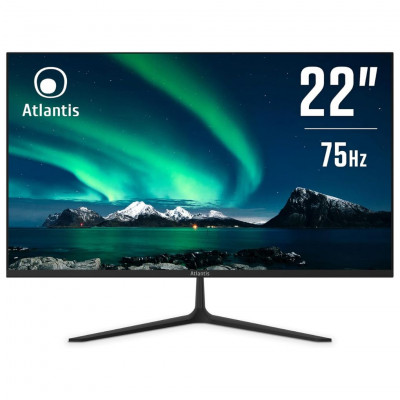 Atlantis LED Monitor 22 VA 75Hz Screen, Full HD 1920 x 1080, VGA HDMI