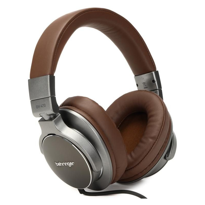 Behringer BH 470 Studio Monitoring Headphones, Noise Isolating, Brown