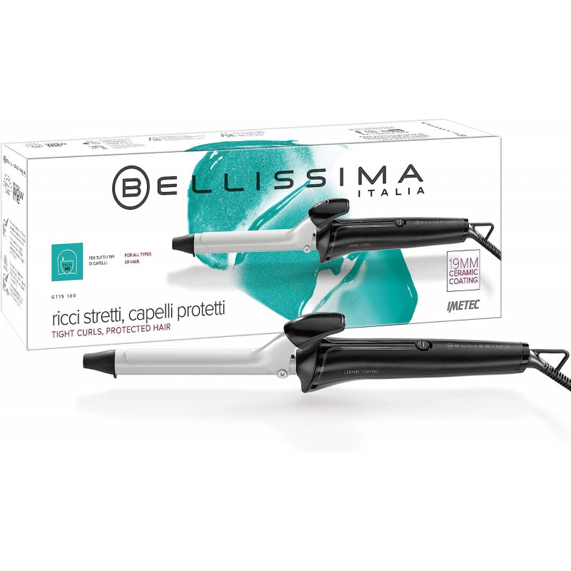 Bellissima Imetec GT15 Cerami Curling Iron Brilliant and Defined Curls Diameter