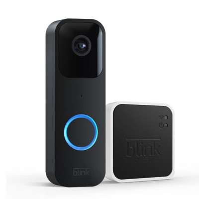 Blink Video Doorbell + Sync Module 2 | Two-way audio, HD video, in-app notifications, config. simple, with Alexa integration | W
