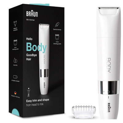 Braun BS1000 Face Spa, Women\'s Epilator Face and Body Epilator Trimmer White