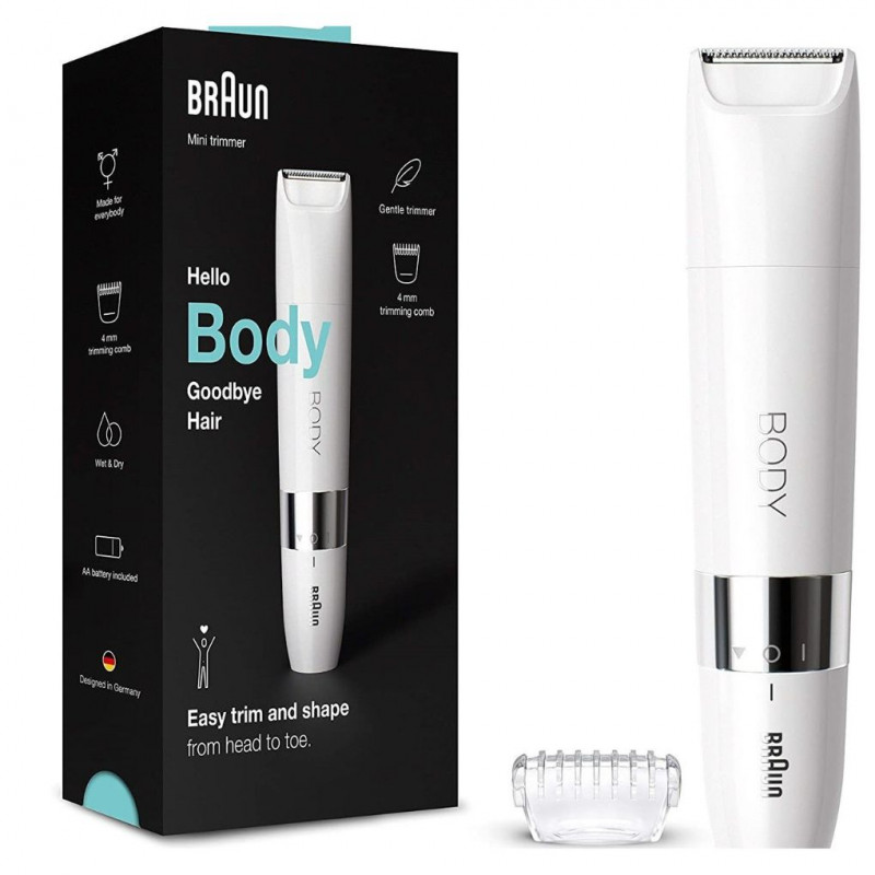 Braun BS1000 Face Spa, Women\'s Epilator Face and Body Epilator Trimmer White