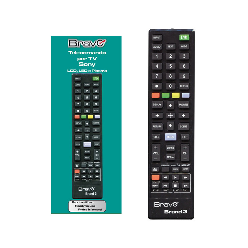 BRAVO Brand Sony Dedicated Remote Control