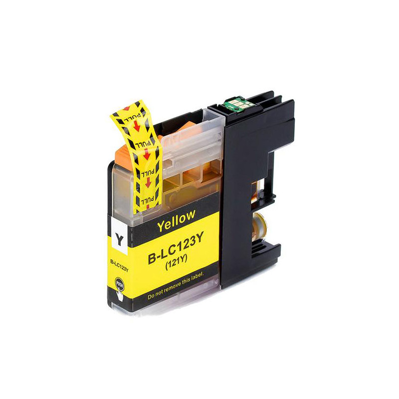 Cartridge compatible with Brother LC-123 Yellow
