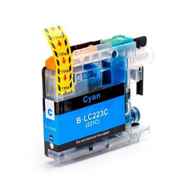 Cartridge compatible with Brother LC-223 Cyan