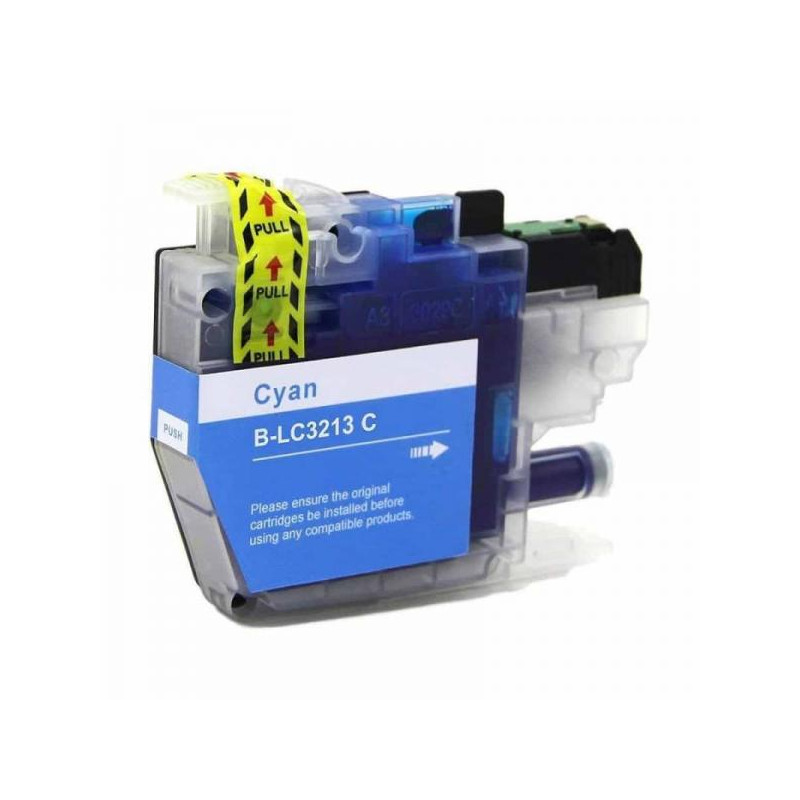 Cartridge compatible with Brother LC-3213 XL Cyan