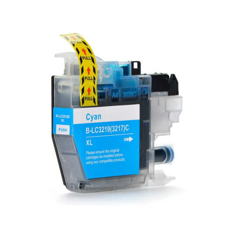 Cartridge compatible with Brother LC-3219 XL Cyan