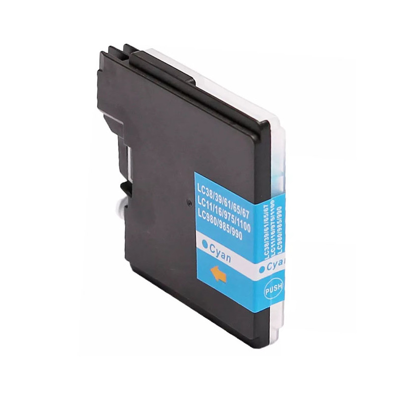 Cartridge compatible with Brother LC-980/1100 Cyan