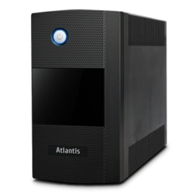 UPS ATLANTIS A03-S1000LE Server UPS 1000VA (600W) Stepwave  Line Interactive Doppia Batteria(12V@5A/h)AVR 2p IEC+1p Schuko