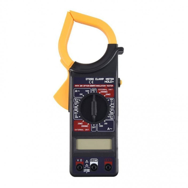 Digital AC Clamp Meter Tool for Measuring Current and Voltage