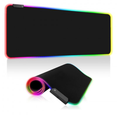 Gaming Mouse Mat XXL,RGB, 800 x 300 mm, 7 LED Colours
