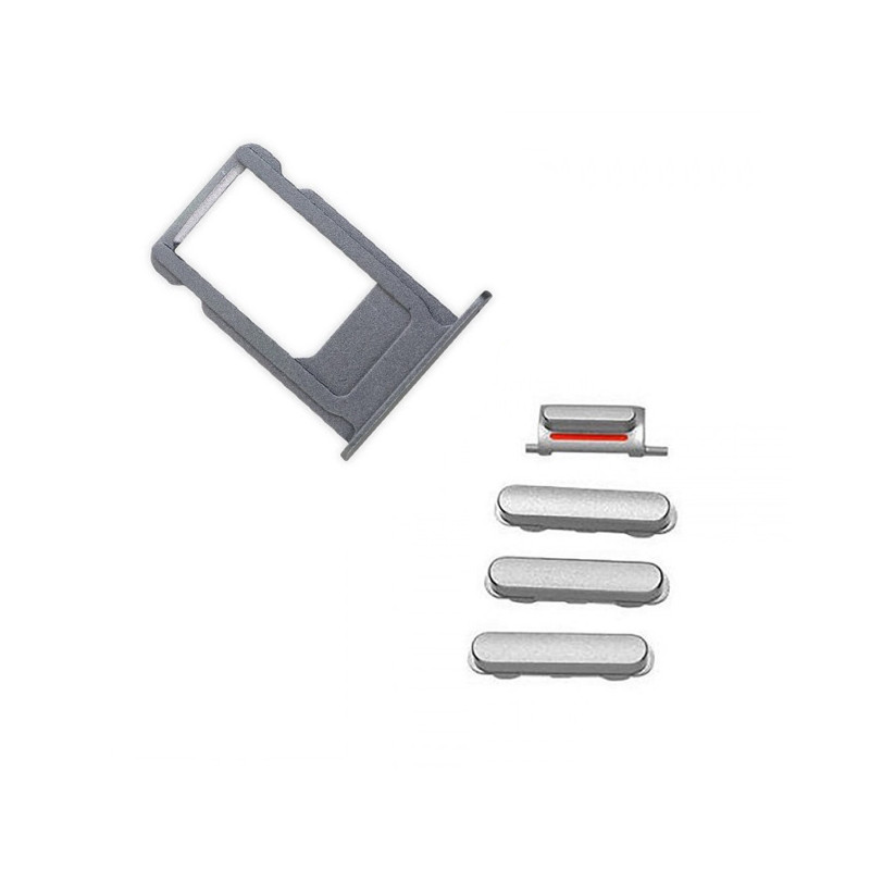 iPhone 6S Plus Black Case Button Set + SIM Card Tray