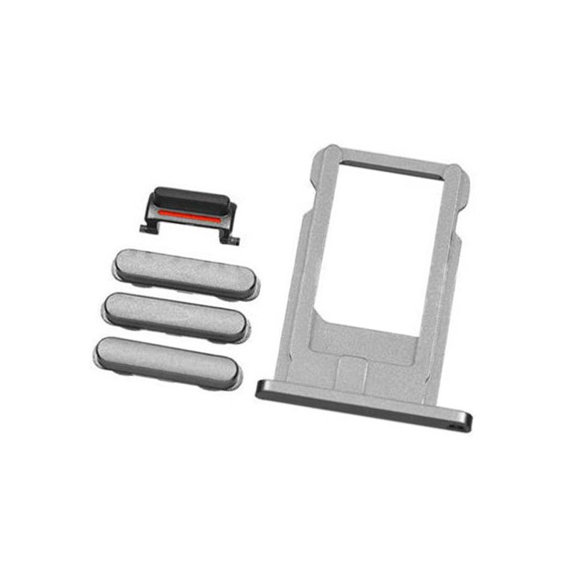 iPhone 6S Space Gray Case Button Set + SIM Card Tray