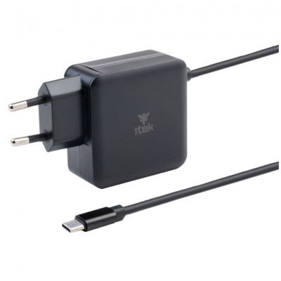ITEK Universal Power Supply 65W USB-C, Gan Technology, Super Slim