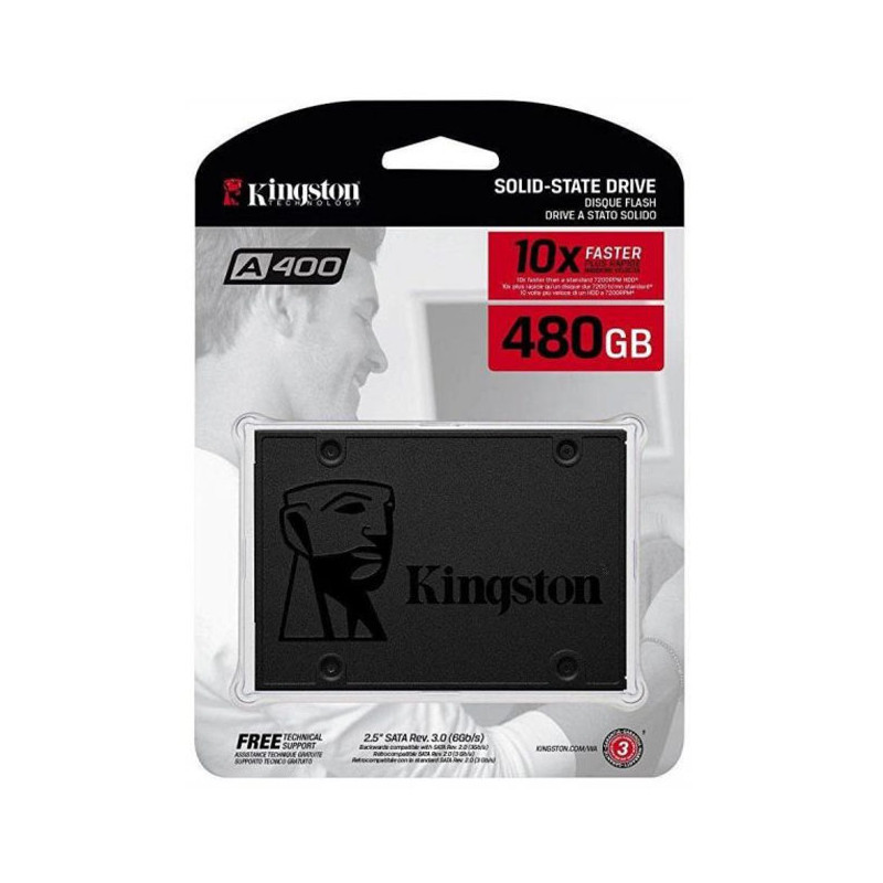 Kingston SSD A400 Solid State Drive (2.5 Inch SATA 3) - 480 GB