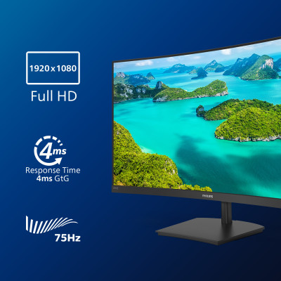 Philips E Line 241E1SC 00 LED display 59.9 cm (23.6") 1920 x 1080 pixels Full HD Black