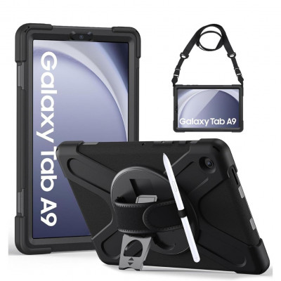 Gerutek Rugged Case for Galaxy Tab A9 8.7 (2023) – Black