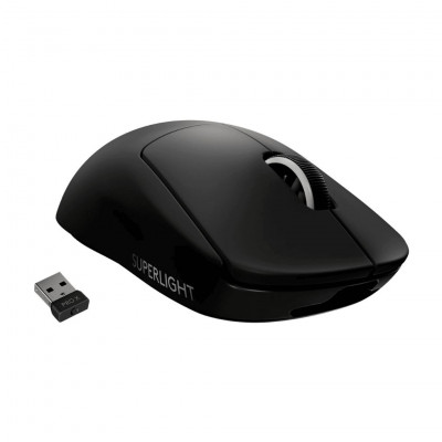 Logitech G PRO X SUPERLIGHT - Ultralight Wireless Gaming Mouse, HERO 25K Sensor, 25,600 DPI, 5 Programmable Buttons, Long Batter