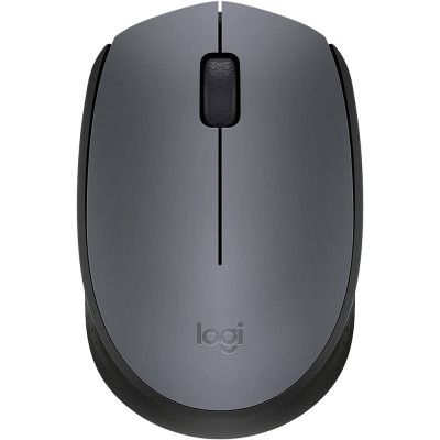 Logitech M170 Wireless Mouse 2.4 GHz Connection Nano USB Receiver 3 Buttons, Grey