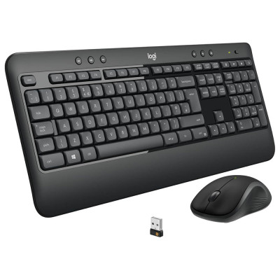 Logitech MK540 Advanced 2.4GHz Wireless Keyboard and Mouse Combo for Windows, QWERTY Italian Layout