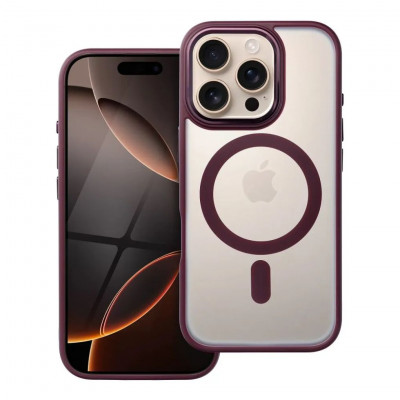 MATTE MAG COVER with MagSafe for iPhone 16 Pro Plum Red