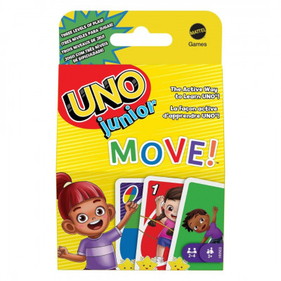 Mattel Games UNO Junior Move! Children\'s Card Game for Family Game Nights