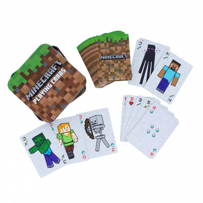 Minecraft Playing Cards Includes Collectors Embossed Storage Tin Ideal for Games