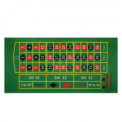 Mondo Tessuti - Texas Hold\'em Poker Black Jack Roulette Play Mat
