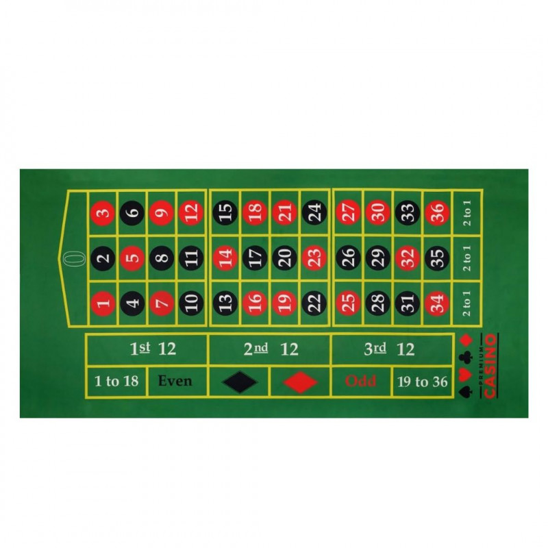 Mondo Tessuti - Texas Hold\'em Poker Black Jack Roulette Play Mat