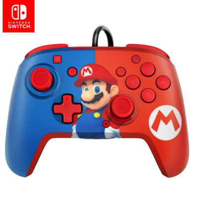 PDP Nintendo swtich faceoff deluxe+ wired audio controller mario nintendo swtich.