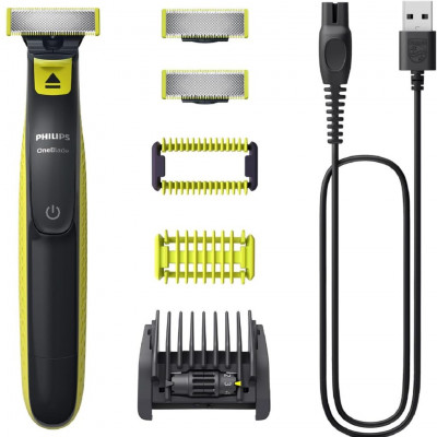 Philips Norelco OneBlade Pro 360 Face + Body, electric shaver, beard trimmer and body groomer, with 360 blade technology, 14-len