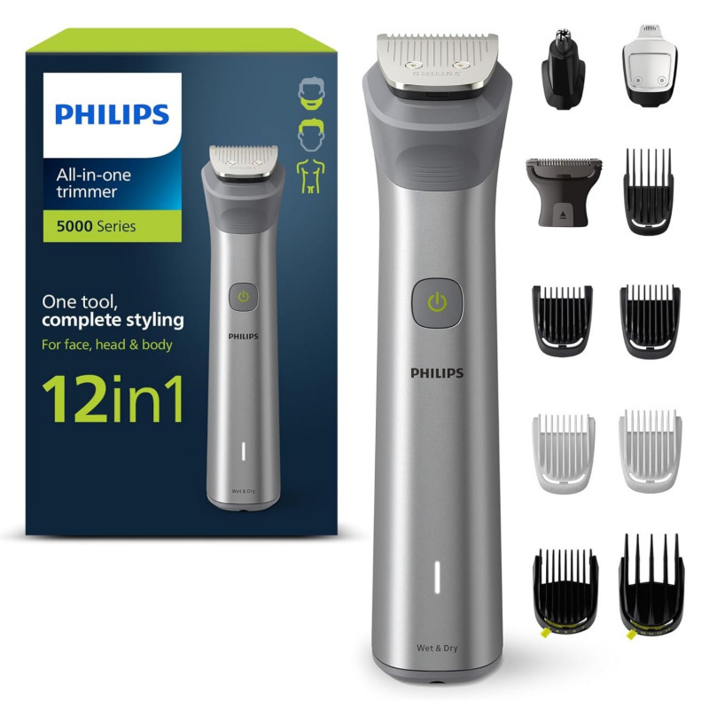 Philips Series 5000 All-in-one Trimmer, 12-in-1 Multigroom