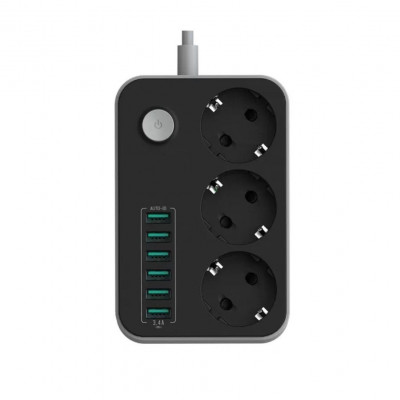 Power Strip AOFO SE3631 3M 3Port+6USB