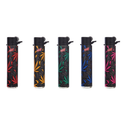 PROF Round Flint Canapa Leaves Lighters