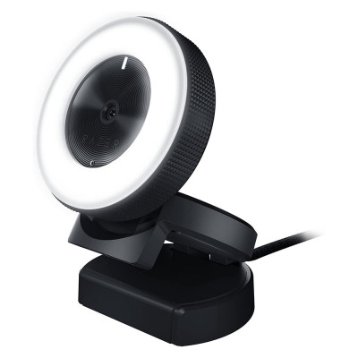 Razer Kiyo Streaming Webcam 1080p 30 FPS / 720p 60 FPS - Ring Light w/Adjustable Brightness - Built-in Microphone - Advanced Aut