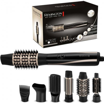 Remington AS7700 Hot Air Brush Includes 6 Attachments, Blow Dry & Style