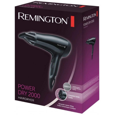 Remington D3010 Ionic Conditioning Hair Dryer 2000W - Black