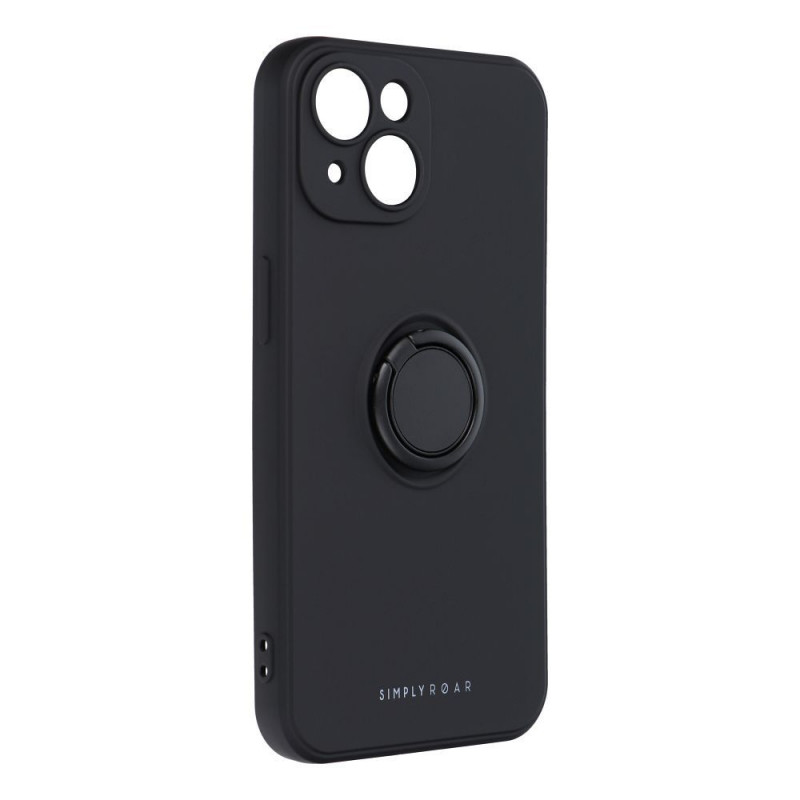 ROAR AMBER CASE with Ring for iPhone 15 Black