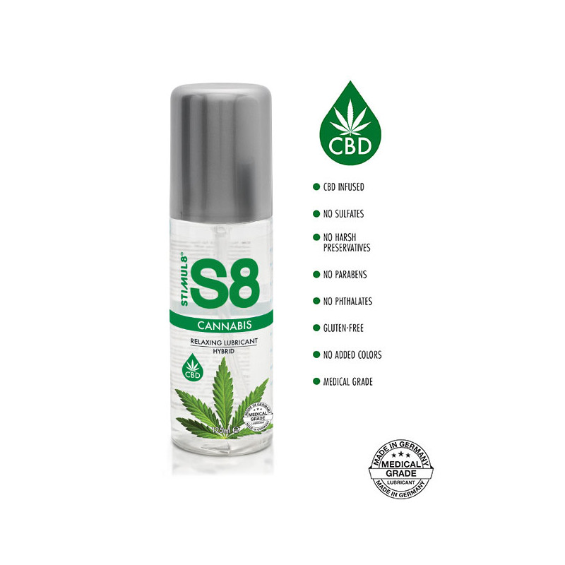 S8 Hybrid Cannabis Lube 125ml
