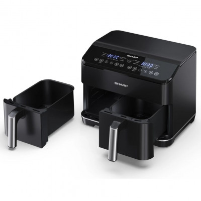 Sharp 8L Air fryer with double drawer and with touch control function